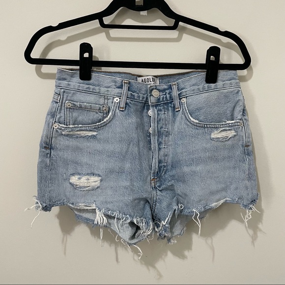 AGOLDE Parker Jean Shorts Bitter - Picture 3 of 6